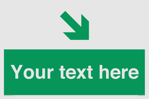 Custom Safe condition: Green Down right arrow